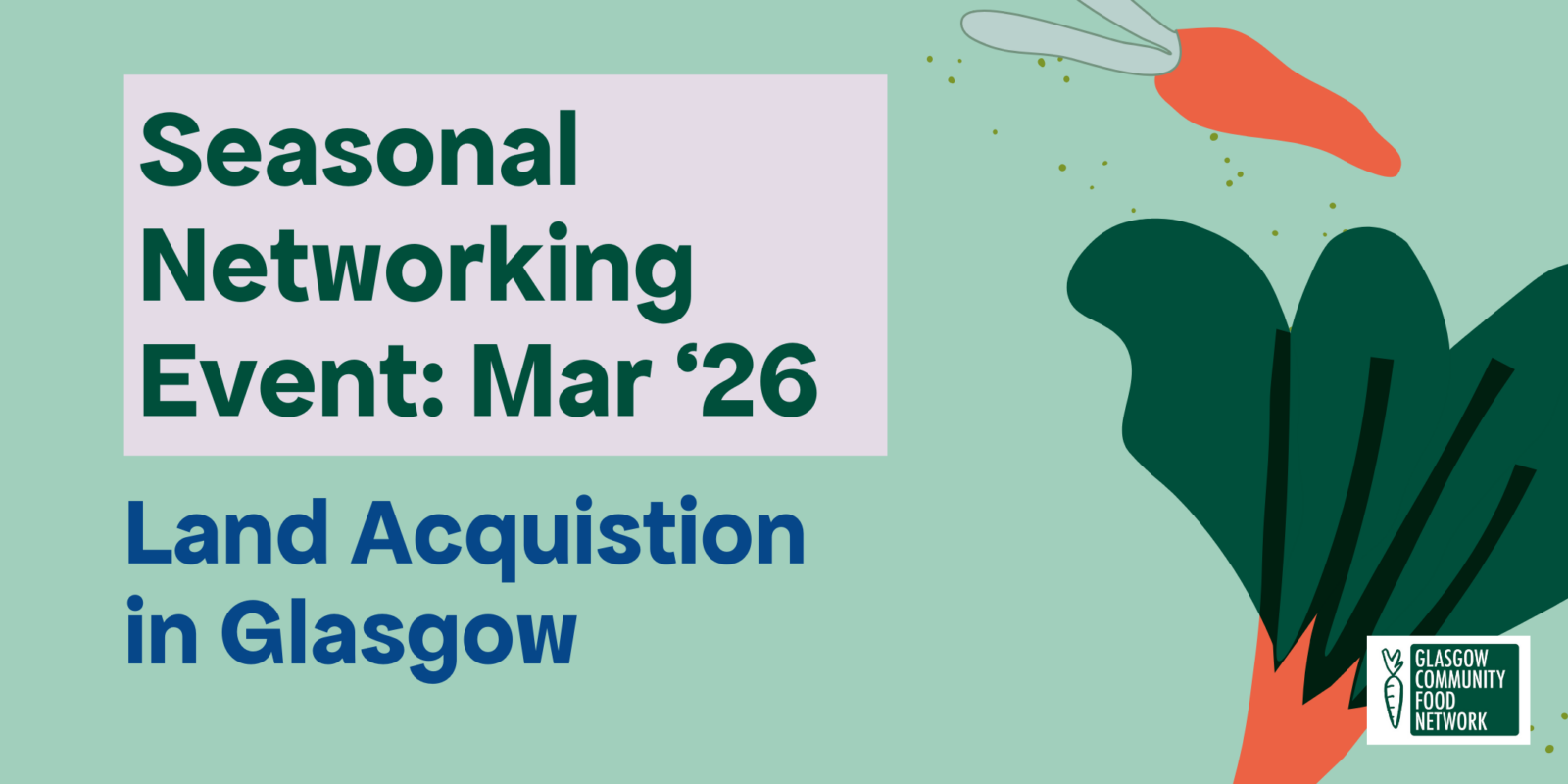 March networking event banner